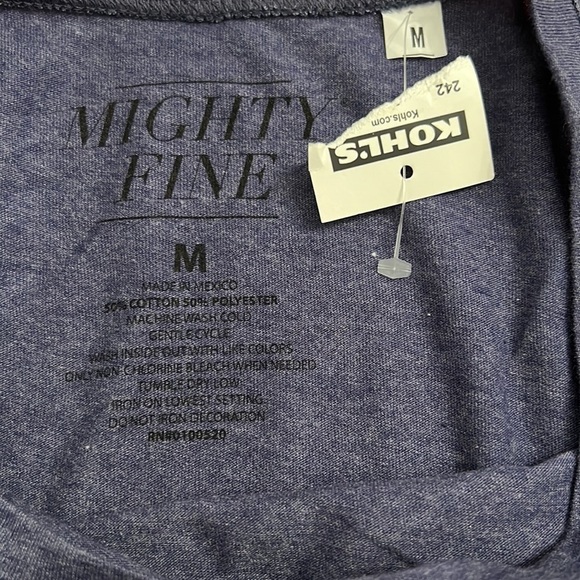 Mighty Fine T-shirt Medium Short Sleeve Casual - Picture 4 of 5